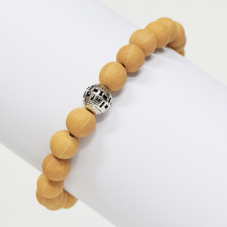 정읍보리수 팔찌염주(합장주) 만자무늬볼