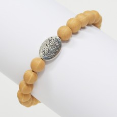 정읍보리수 팔찌염주(합장주) 월계수 실버